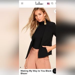 Lulu's Black Blazer